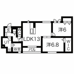 ミーティアハウスの物件間取画像